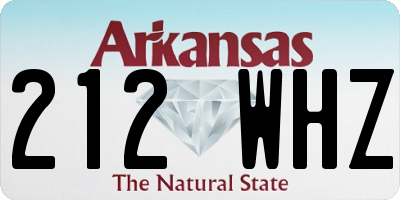 AR license plate 212WHZ