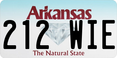 AR license plate 212WIE