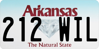 AR license plate 212WIL