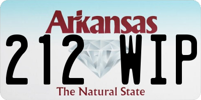 AR license plate 212WIP