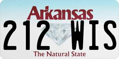 AR license plate 212WIS