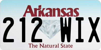 AR license plate 212WIX