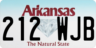 AR license plate 212WJB