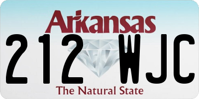 AR license plate 212WJC