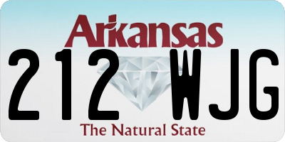 AR license plate 212WJG