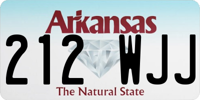 AR license plate 212WJJ