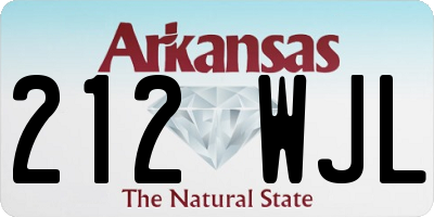 AR license plate 212WJL