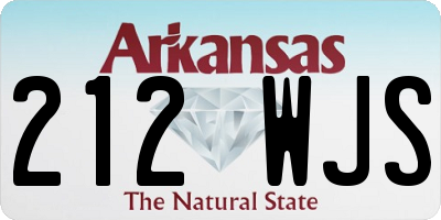 AR license plate 212WJS