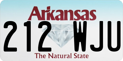 AR license plate 212WJU