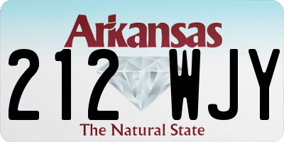 AR license plate 212WJY