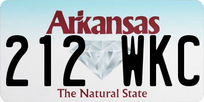 AR license plate 212WKC