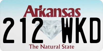 AR license plate 212WKD