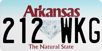 AR license plate 212WKG