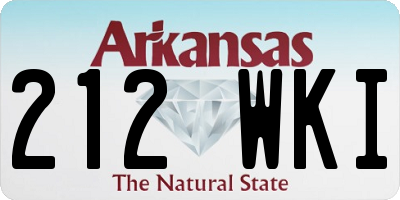 AR license plate 212WKI