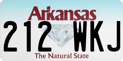 AR license plate 212WKJ