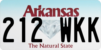 AR license plate 212WKK