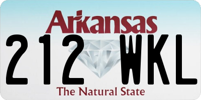 AR license plate 212WKL