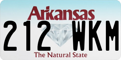 AR license plate 212WKM