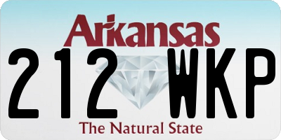 AR license plate 212WKP