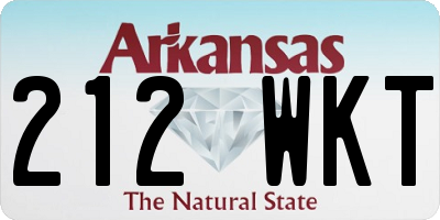 AR license plate 212WKT