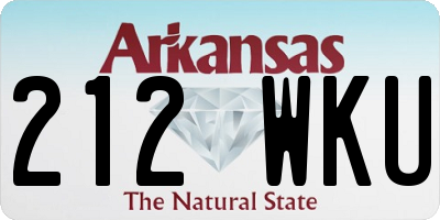 AR license plate 212WKU