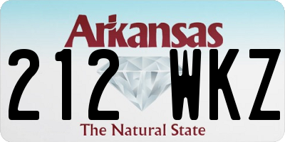 AR license plate 212WKZ