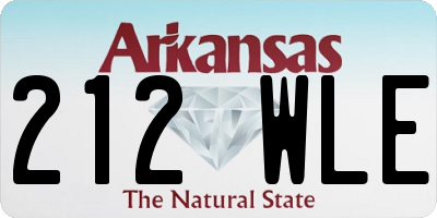 AR license plate 212WLE