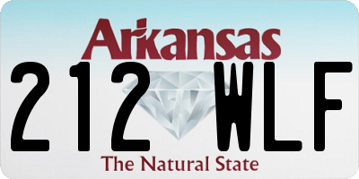 AR license plate 212WLF