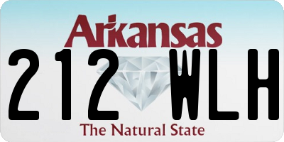AR license plate 212WLH