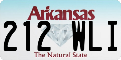 AR license plate 212WLI