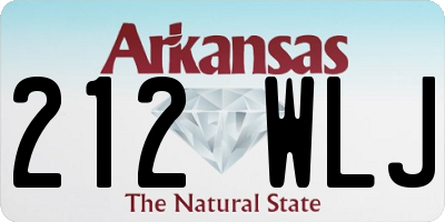 AR license plate 212WLJ