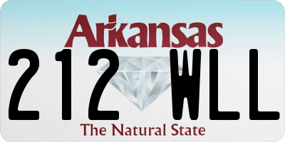 AR license plate 212WLL