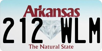 AR license plate 212WLM