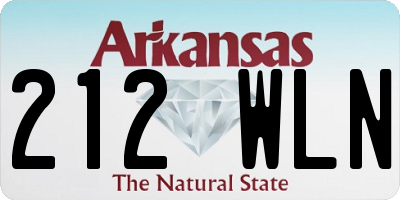 AR license plate 212WLN