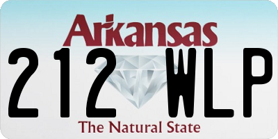 AR license plate 212WLP