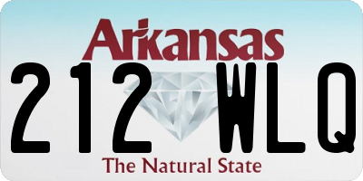 AR license plate 212WLQ