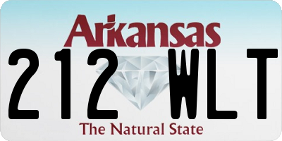 AR license plate 212WLT