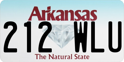 AR license plate 212WLU