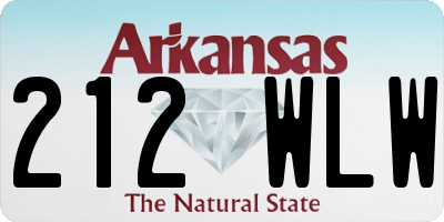 AR license plate 212WLW