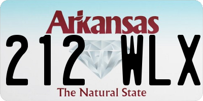 AR license plate 212WLX