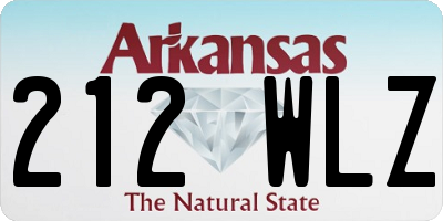 AR license plate 212WLZ