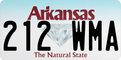 AR license plate 212WMA