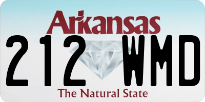 AR license plate 212WMD