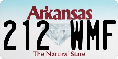 AR license plate 212WMF