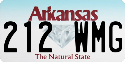 AR license plate 212WMG