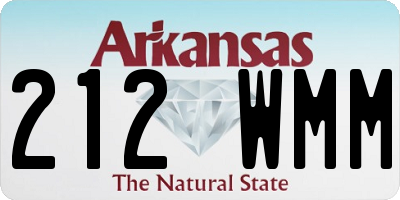 AR license plate 212WMM