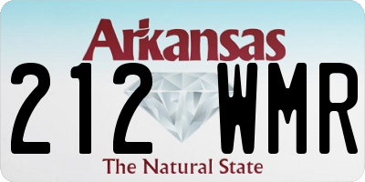 AR license plate 212WMR