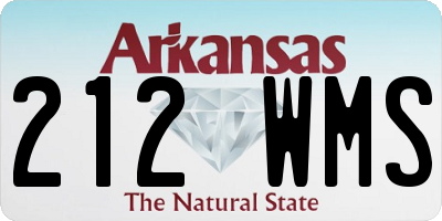 AR license plate 212WMS