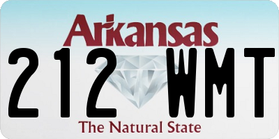 AR license plate 212WMT
