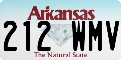 AR license plate 212WMV